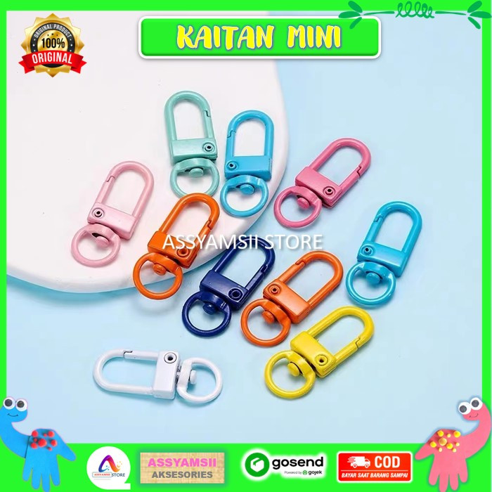 Jual Kaitan Mini Lot Klip Gantungan Kunci Model Lobster Bahan Strap Hp