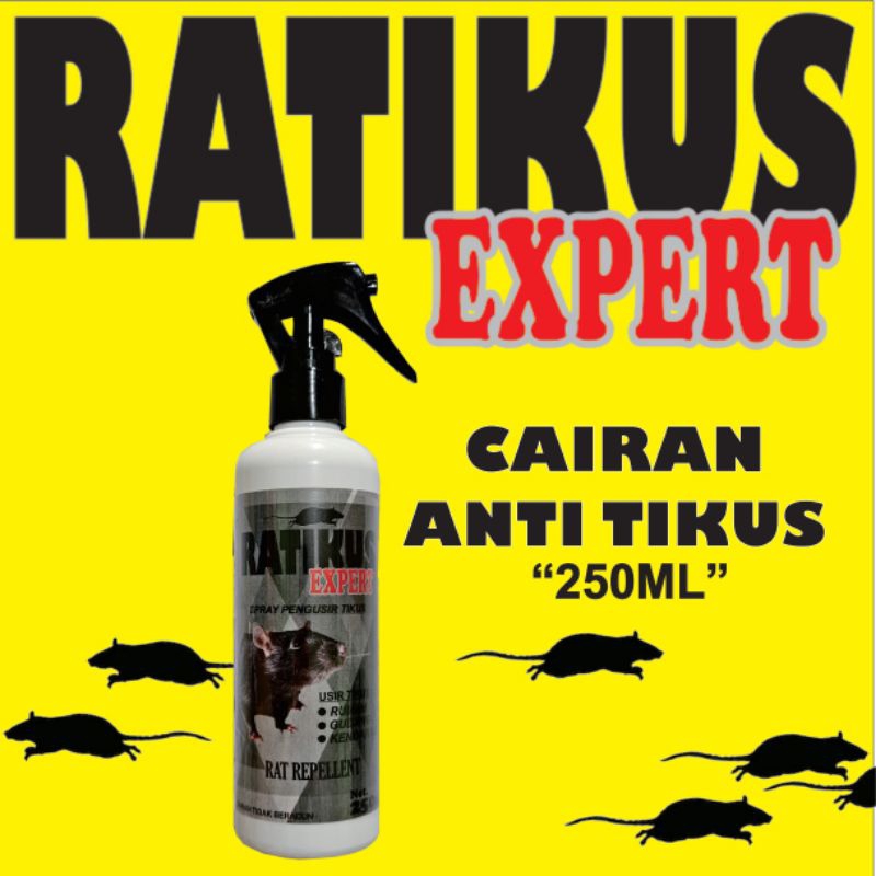 Jual Spray Pengusir Tikus Ratikus Expert Rat Repellent Cairan Usir Tikus Kap Mobil Rumah Gudang