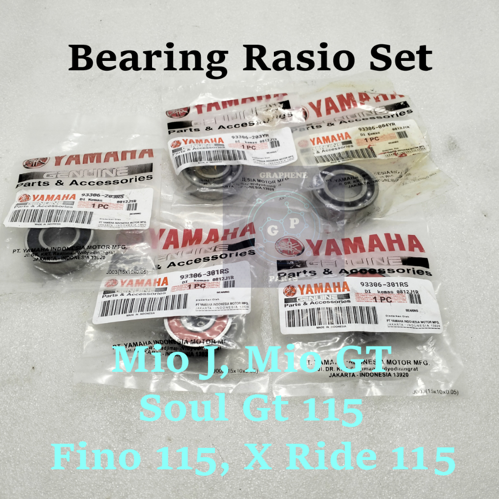Jual Paket Bearing Rasio Set 54P Yamaha Mio J GT Xride Fino Soul GT 115 ...