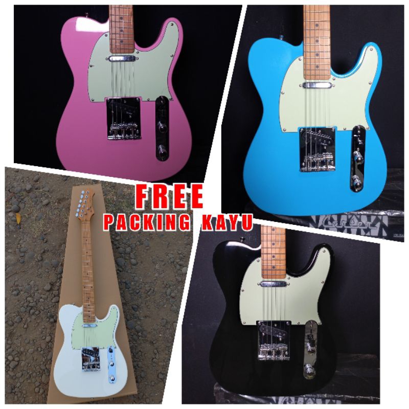 Jual GITAR ELEKTRIK SQOE SETL300 SQOE SETL 300 TELECASTER ROASTED MAPLE ...