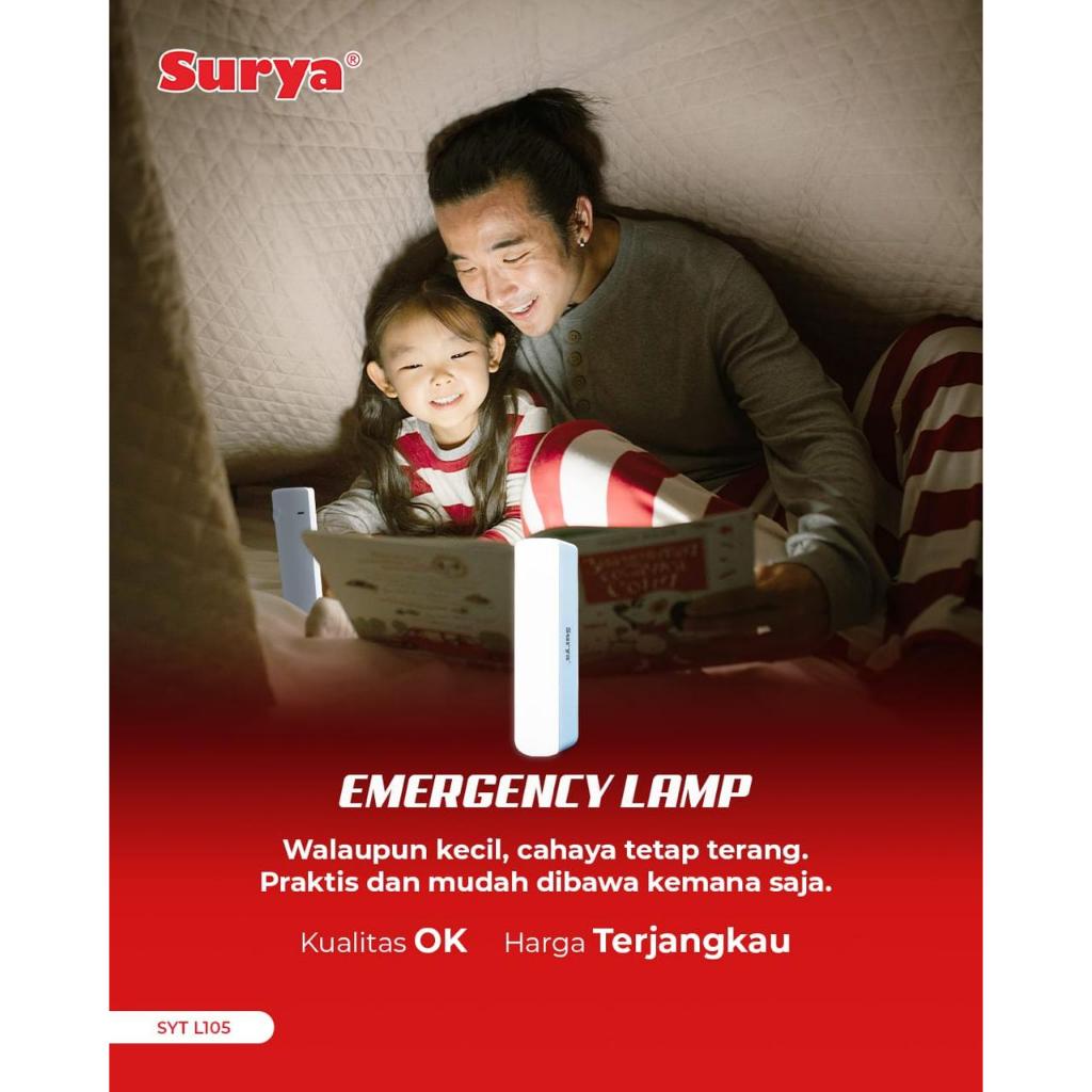 Jual Lampu Emergency LED SURYA Lampu Senter Charge LED SYT L105 SYT L ...