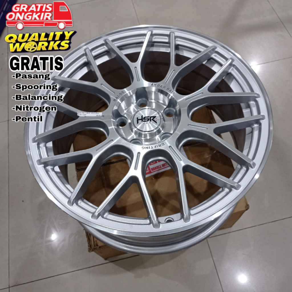 Jual Velg Racing Mobil Honda Wrv Hrv Ring 18 Lebar 8 Hsr Wheel Rai S5