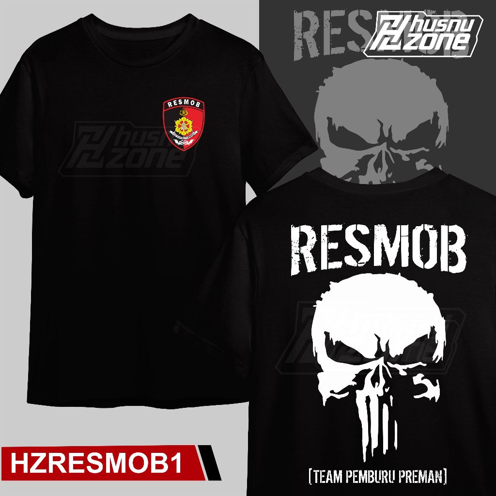 Jual Kaos Polisi Resmob Reskrim Bareskrim Punisher Team Pemburu Preman ...
