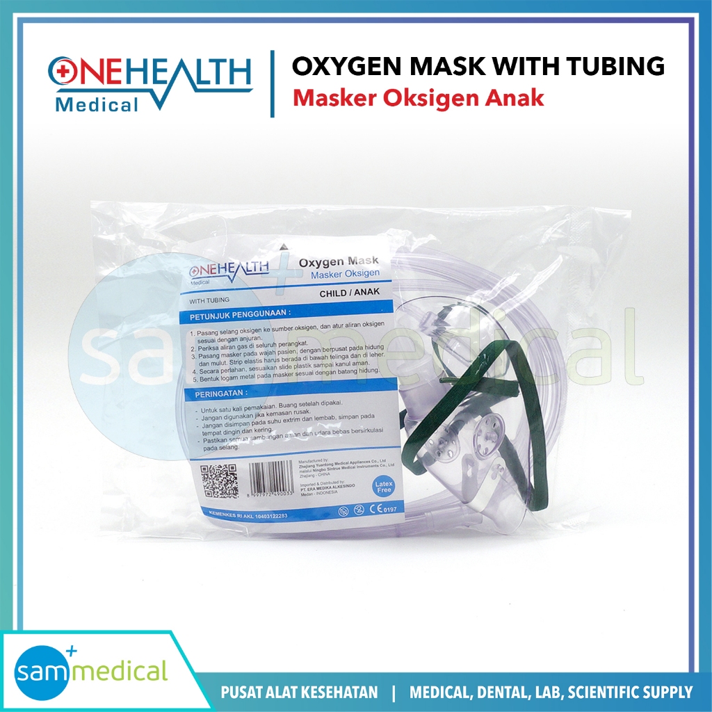 Jual One Health Masker Oksigen Anak / Oxygen Mask | Shopee Indonesia