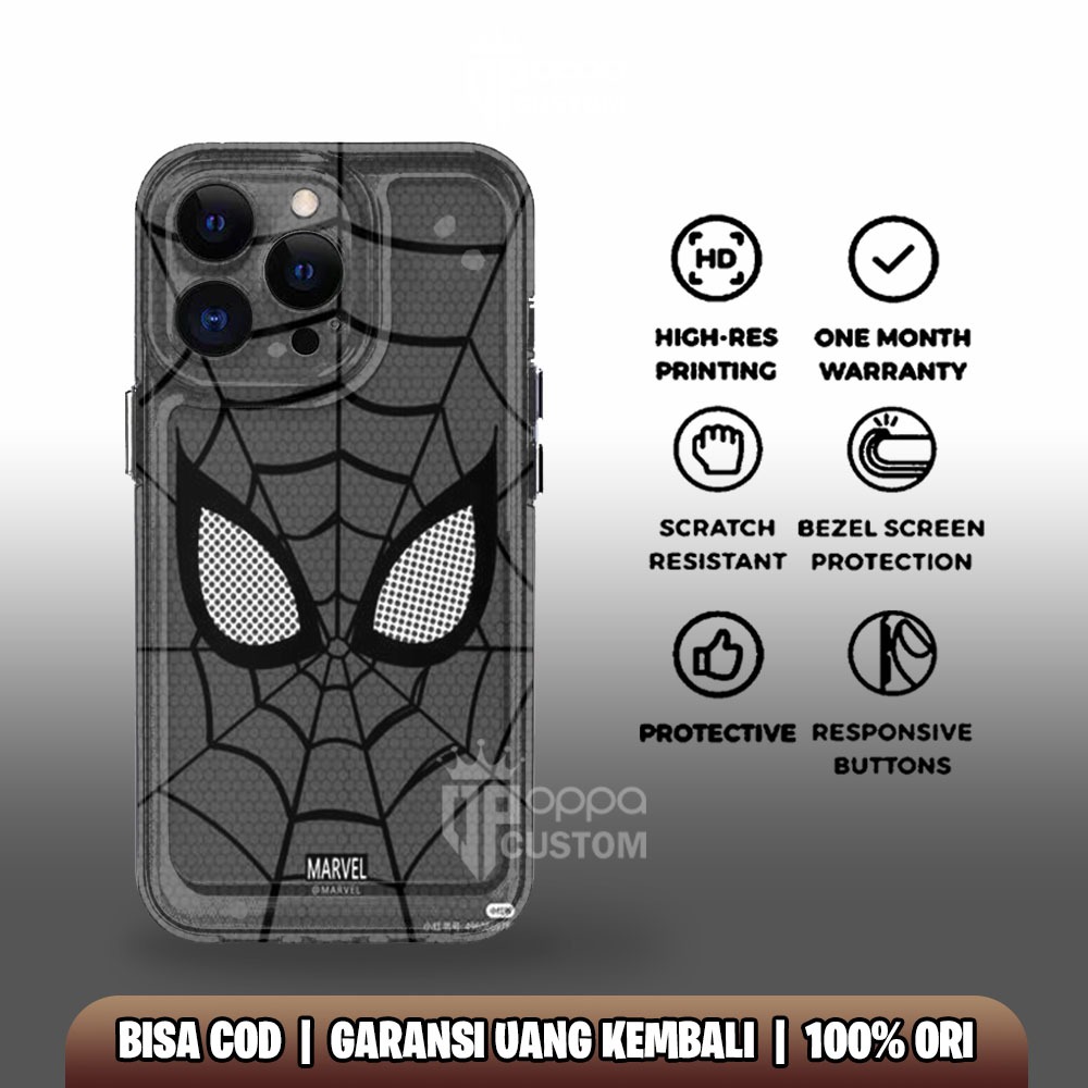 Jual CLEAR CASE SPIDERMAN Iphone 11 12 13 14 PRO MAX PLUS OPPA