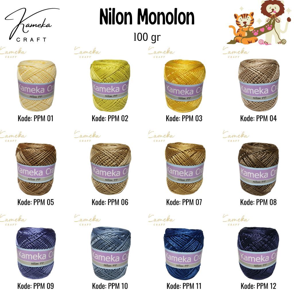 Jual Nilon PP Monolon Premium/ Benang Rajut (PPM) | Shopee Indonesia
