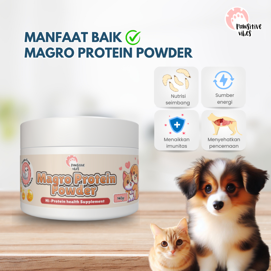 Jual MAGRO POWDER - Bubuk 100% Murni Maggot Untuk Anjing Kucing/Anabul ...