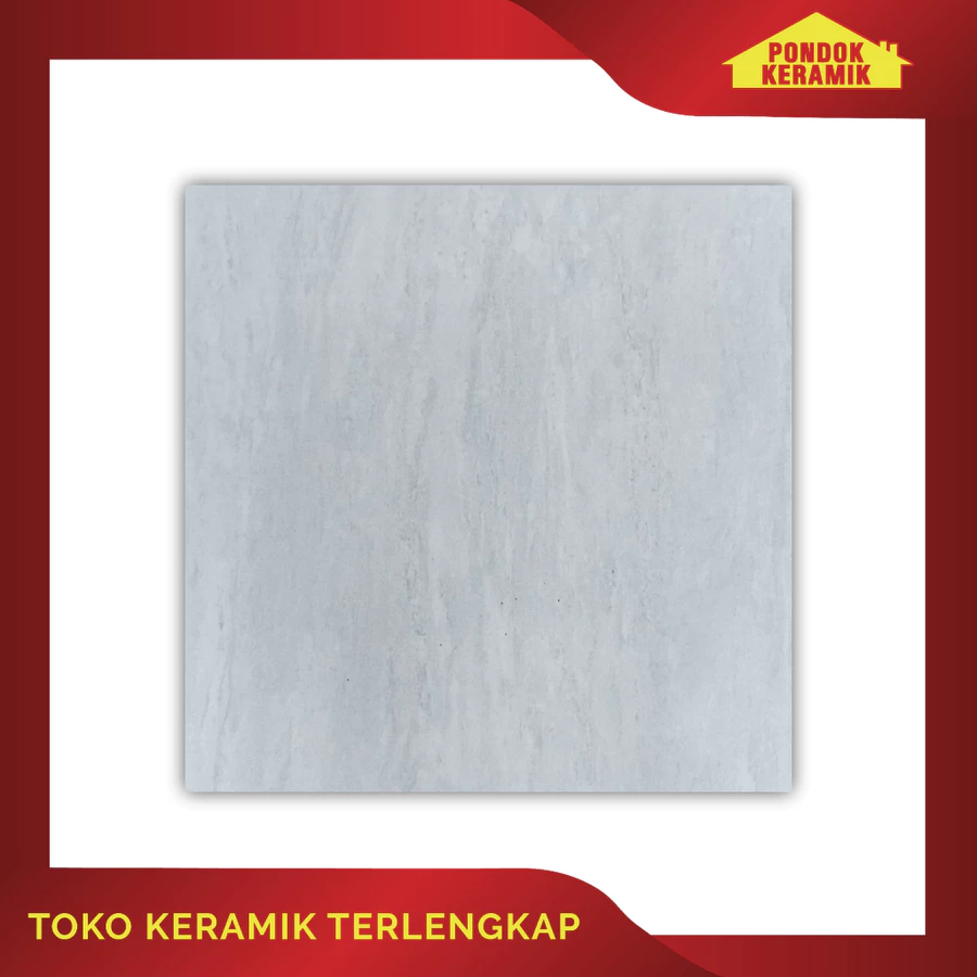 Keramik Lantai Hercules 50x50 Papua Light Grey Motif Marble
