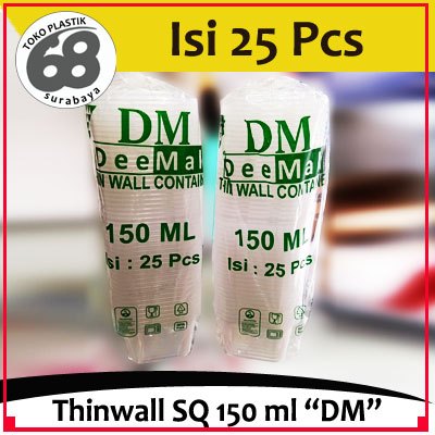 Thinwall Kotak SQ 150 ml Isi 25 Pcs