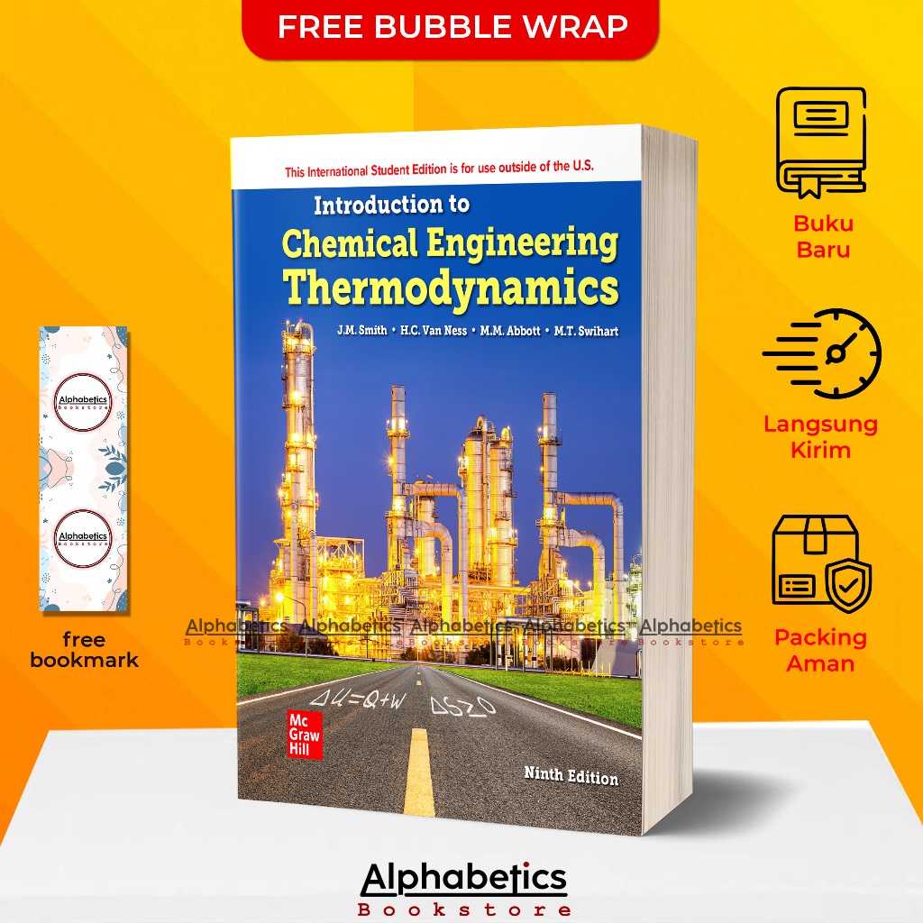 Jual Buku Introduction To Chemical Engineering Thermodynamics 9th