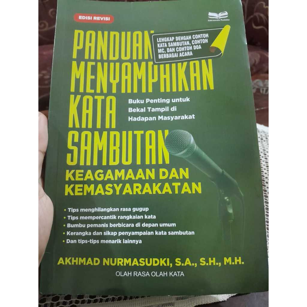 Jual PANDUAN MENYAMPAIKAN KATA SAMBUTAN KEAGAMAAN DAN KEMASYARAKATAN ...