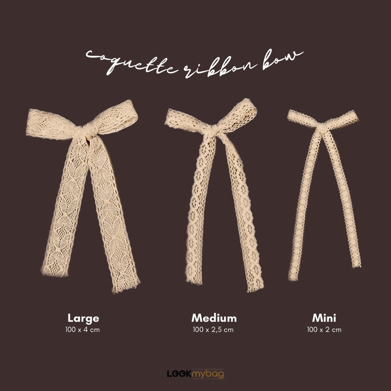 Jual Coquette Ribbon Bow by LOOKMYBAG.ID | Shopee Indonesia
