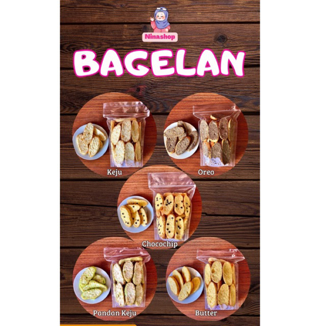 Jual Roti Bagelan Keju Butter Oreo Pandan (BISA INSTANT GOJEK GRAB ...