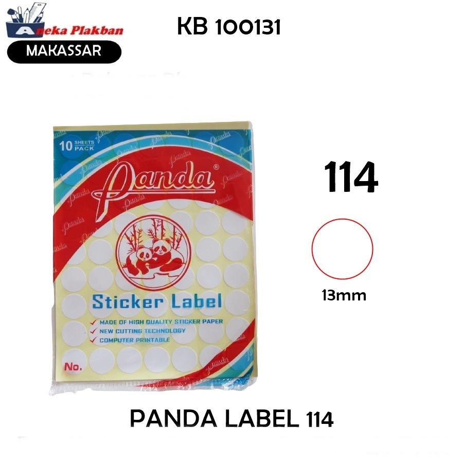 Jual [1BKS/10LBR] PANDA LABEL UNDANGAN POLOS STIKER UNDANGAN MOTIF ...