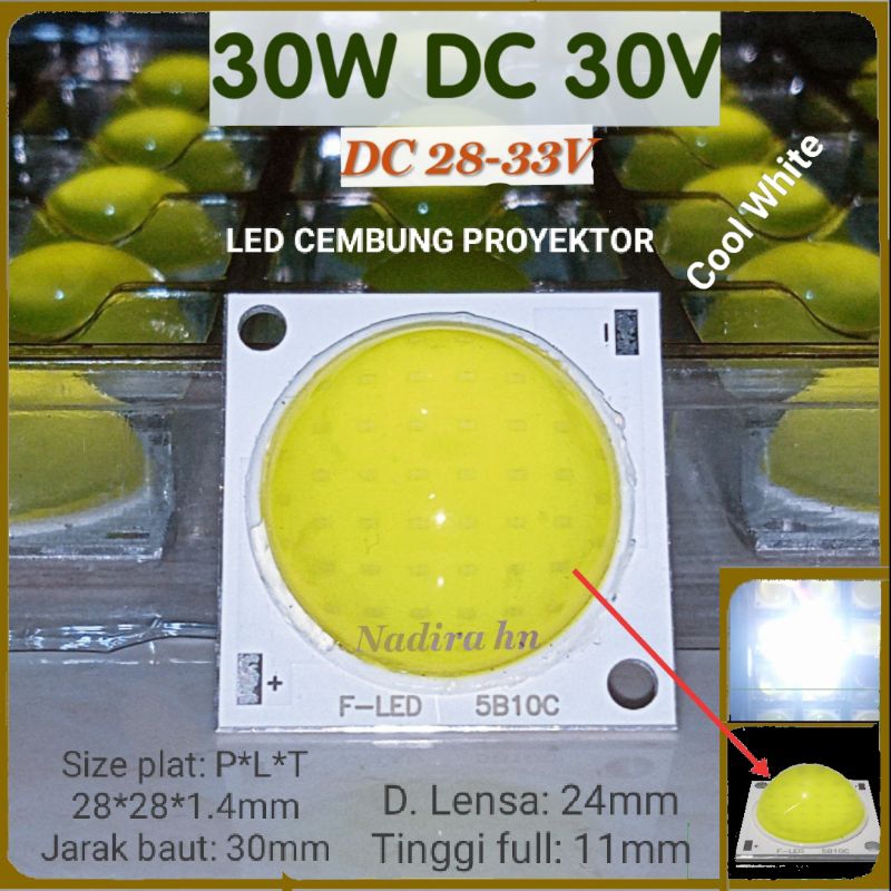 Jual LED CEMBUNG Proyektor DC 30V hpl Cob Baru | Shopee Indonesia