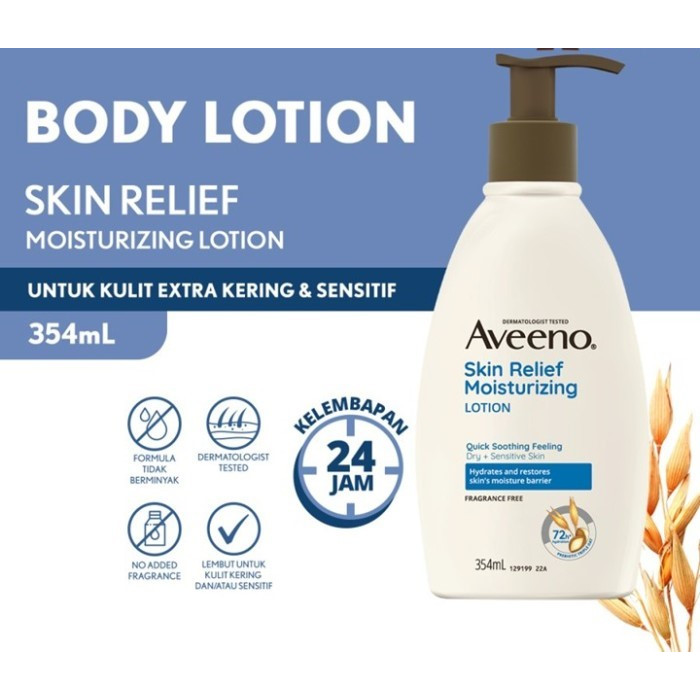 Jual AVEENO SKIN RELIEF SR MOISTURIZING LOTION 354ML coklat label blue ...