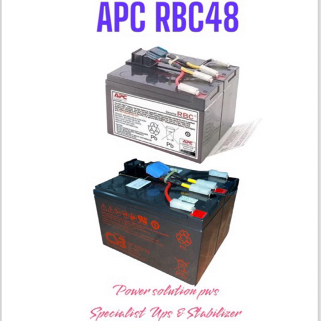 Jual APC RBC48 RBC 48 Replacement Battery Cadtrige Internal UPS APC ...