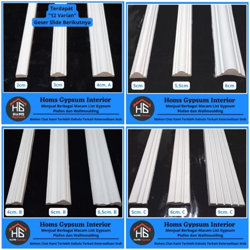 Jual List gypsum wallmoulding / Lis gypsum wallmoulding / list wallmoulding gypsum / list wall