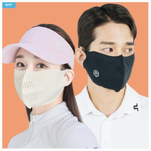 Jual Modelo Golf Mask UV Protection Sports Exercise Mask Standard ...