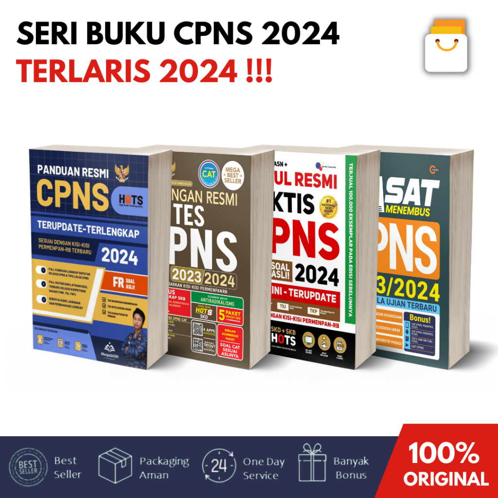 Jual Siap Kirim !!! Buku Cpns 2024-2025 / Modul Resmi Taktis Cpns 2024 ...