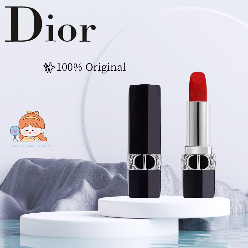 [✨100% Original] Dior Rouge Lipstick /Dior Matte Velvet Lipstick/Lipstik  intens baru Dior