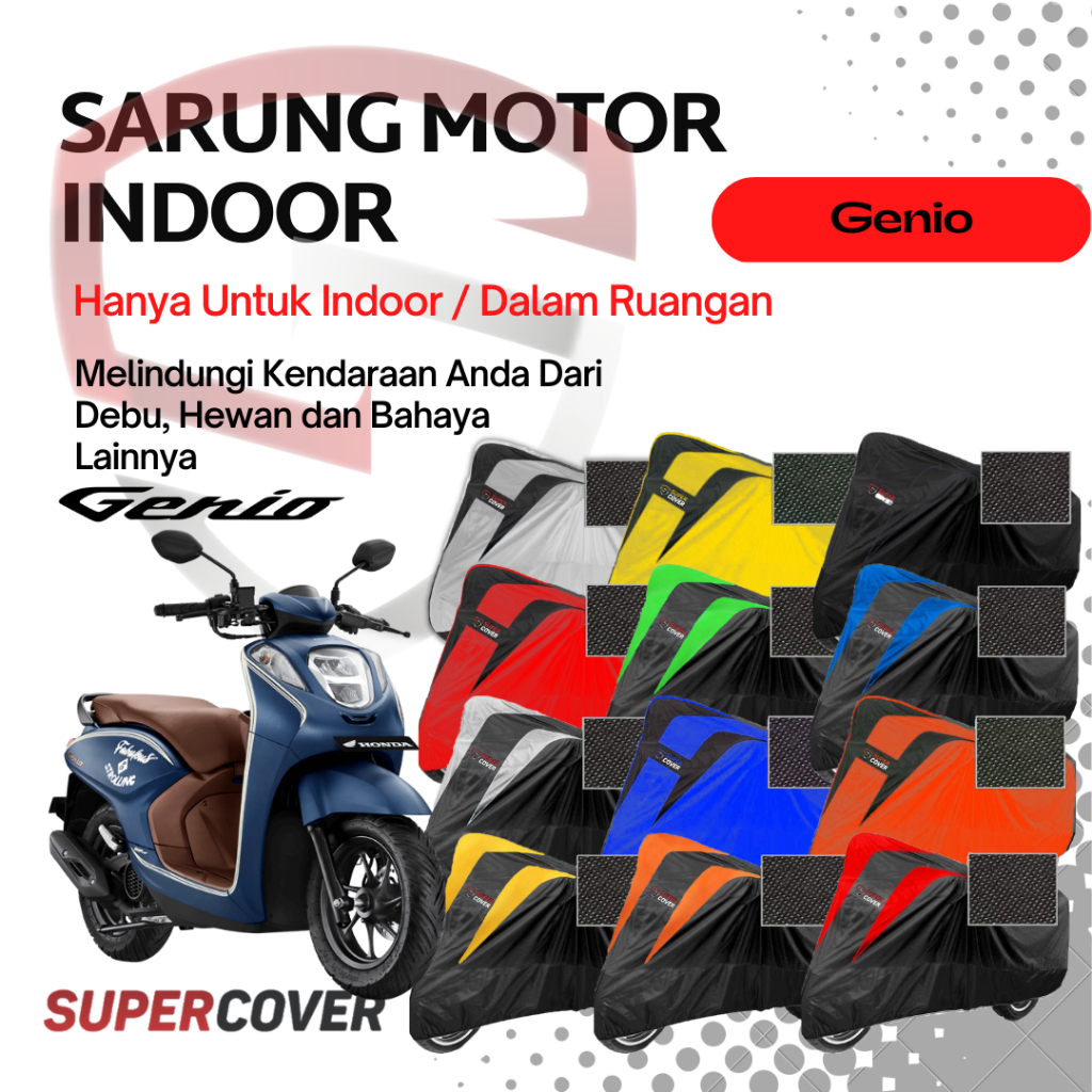 Jual Sarung Motor, Cover Motor SuperCover Indoor Untuk Motor GENIO All ...