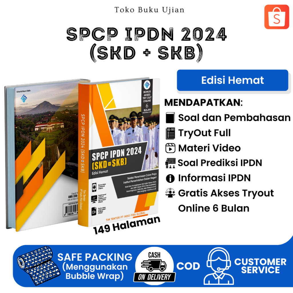 Jual Terbaru Buku SPCP IPDN 2024 [SKD + SKB] (Edisi Hemat ) Sesuai ...