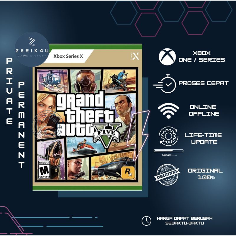 Jual GRAND THEFT AUTO V XBOX ONE / SERIES X|S PRIVAT ORIGINAL | Shopee