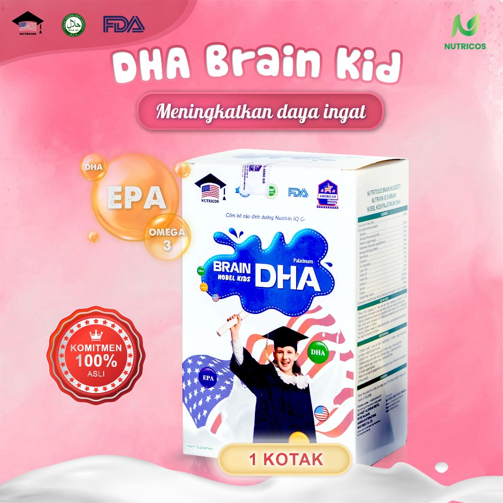 Jual DHA BRAIN KID - VITAMIN NUTRISI OTAK ANAK CERDAS DHA BRAIN KID ...