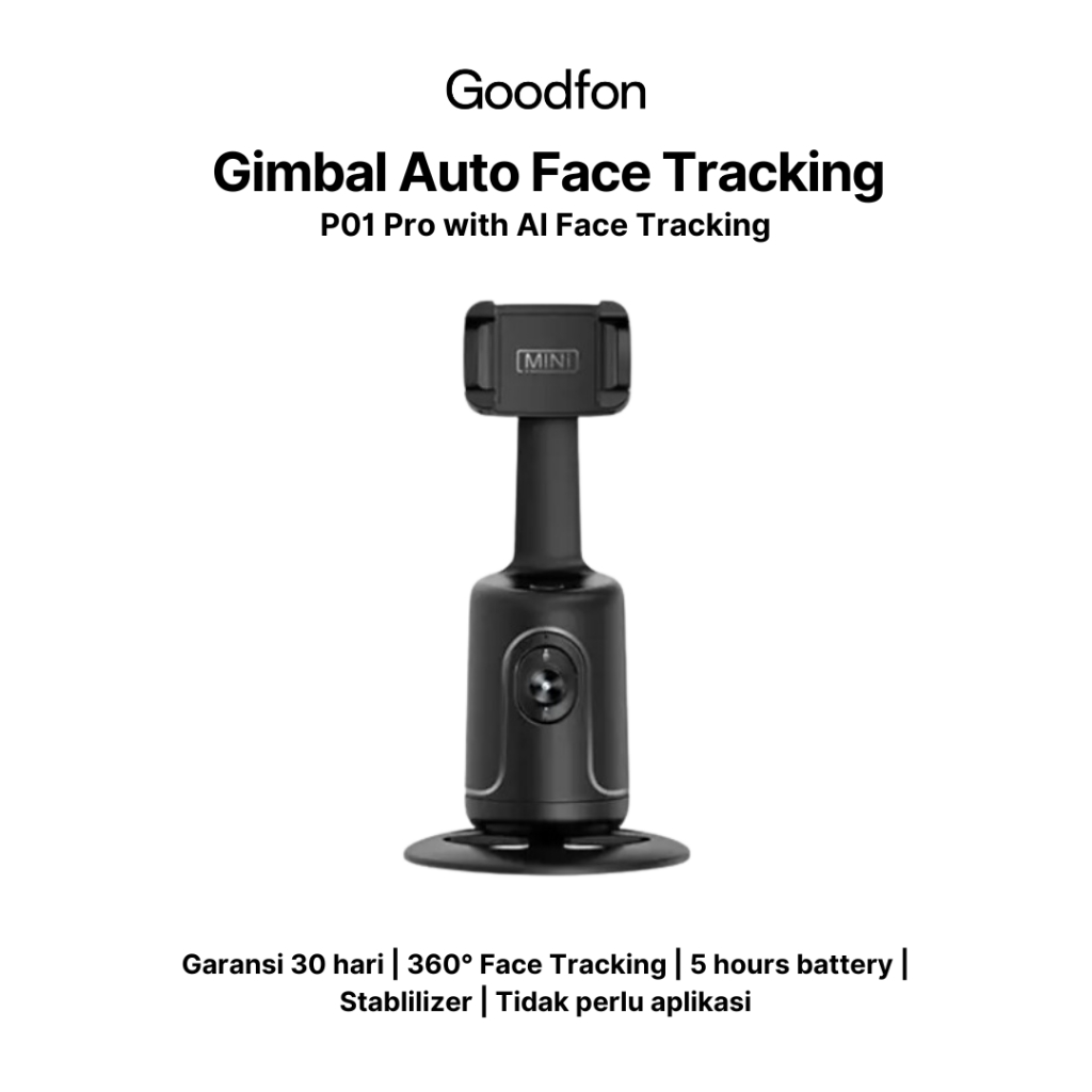 Jual GOODFON P01 Pro Auto Face Tracking 360° Gimbal Handphone ...