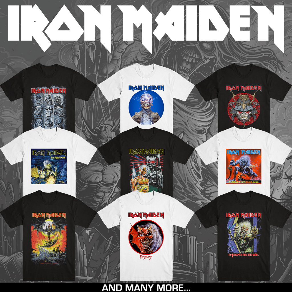 Jual IRON MAIDEN | T-SHIRT BAND | HEAVY METAL | MERCHANDISE | Shopee ...
