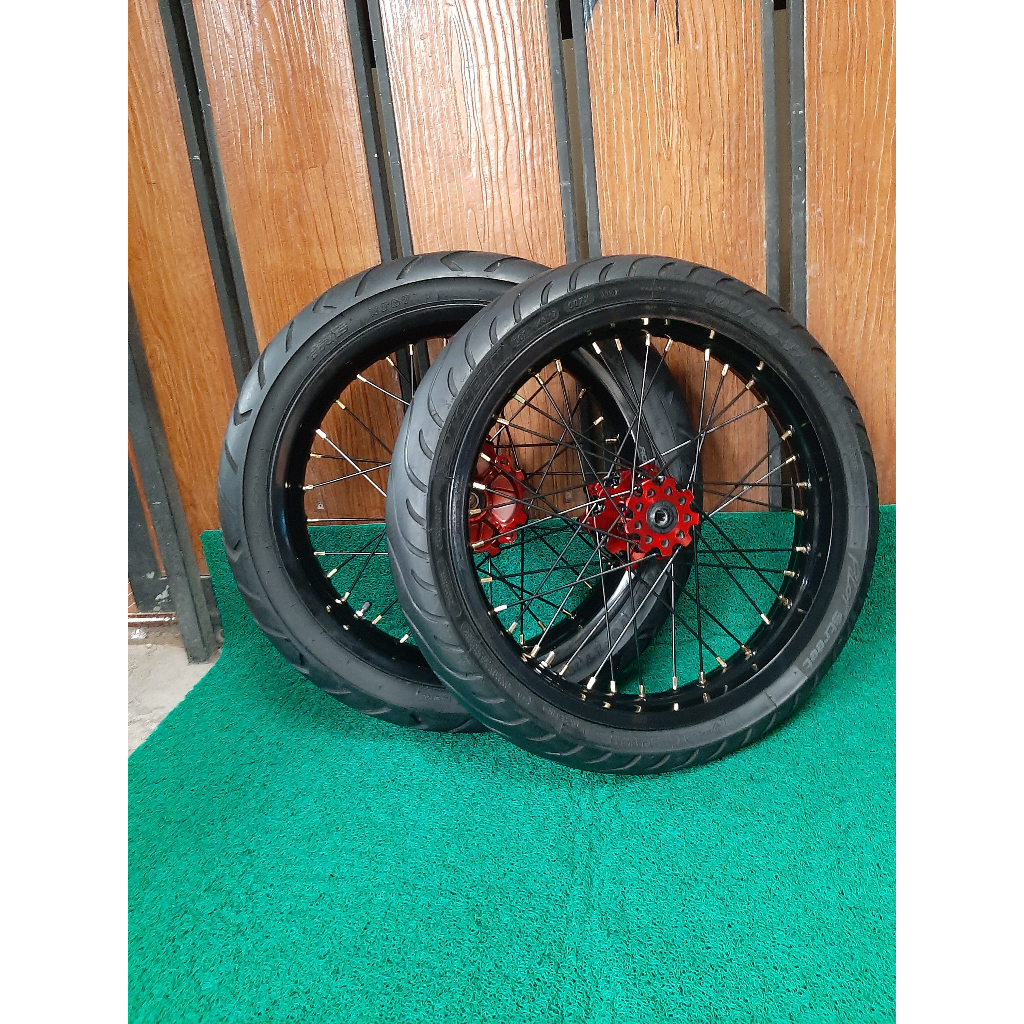Jual Roda Set Supermoto CRF Harga Promo Velg Set Sumo Ukur 250/300 Ring ...