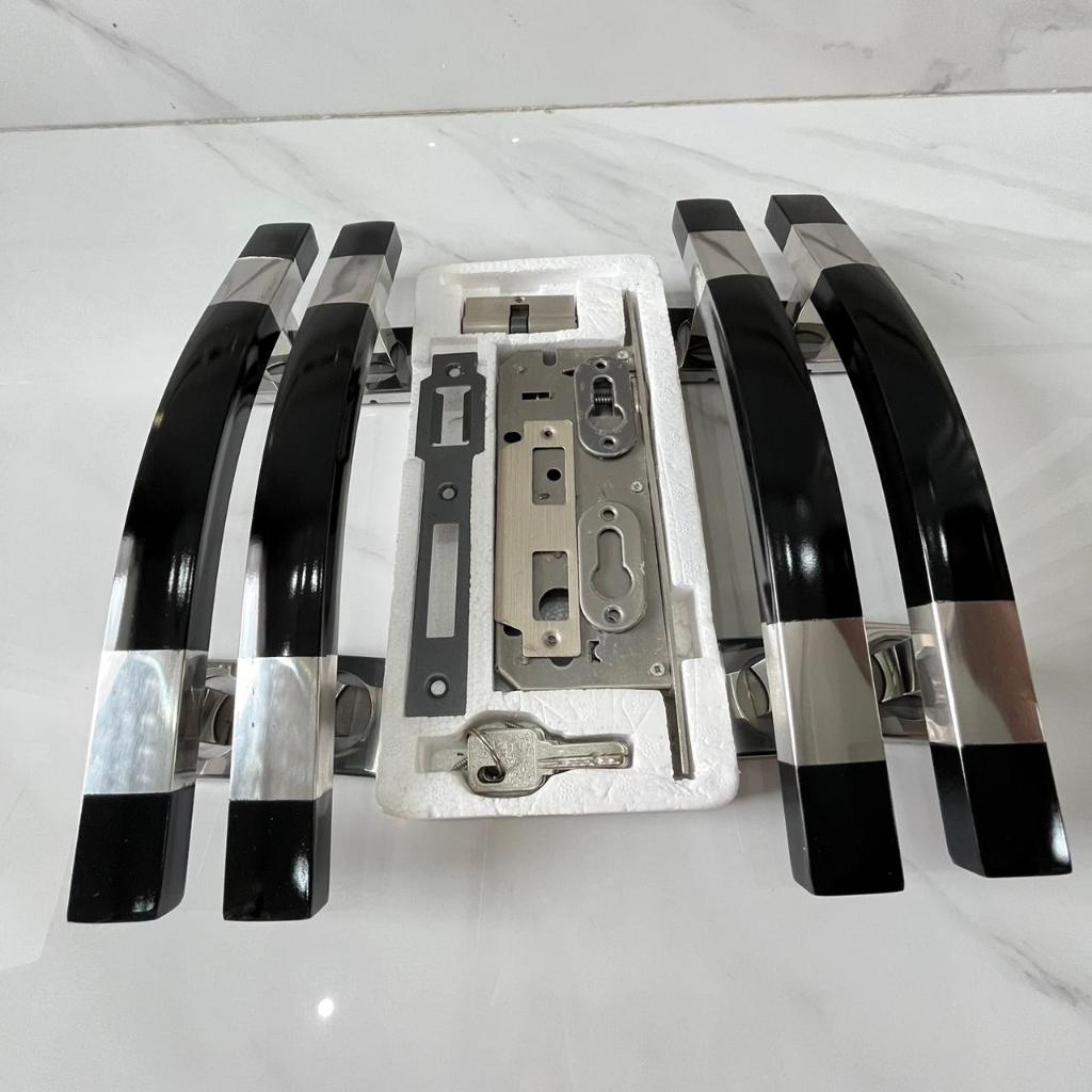 paket handle pintu rumah set body kunci pintu 4pcs handle sabit s 33cm 45cm