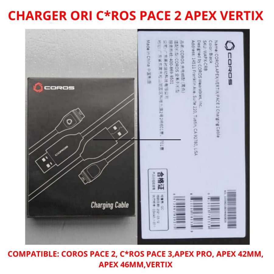 2 Adaptateurs Chargeur USB-C Pour Montres Coros - Compatible Pace 2/3, Apex, Vertix - Angle Droit Pratique