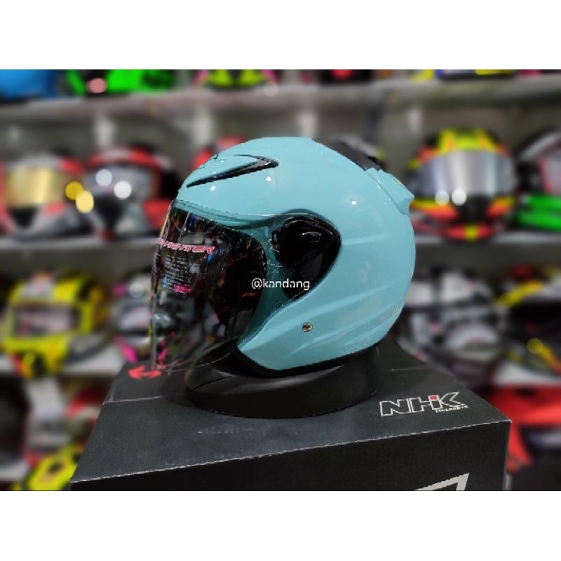 Jual NHK R6 SOLID S ALL WARNA HELM OPEN FACE | Shopee Indonesia