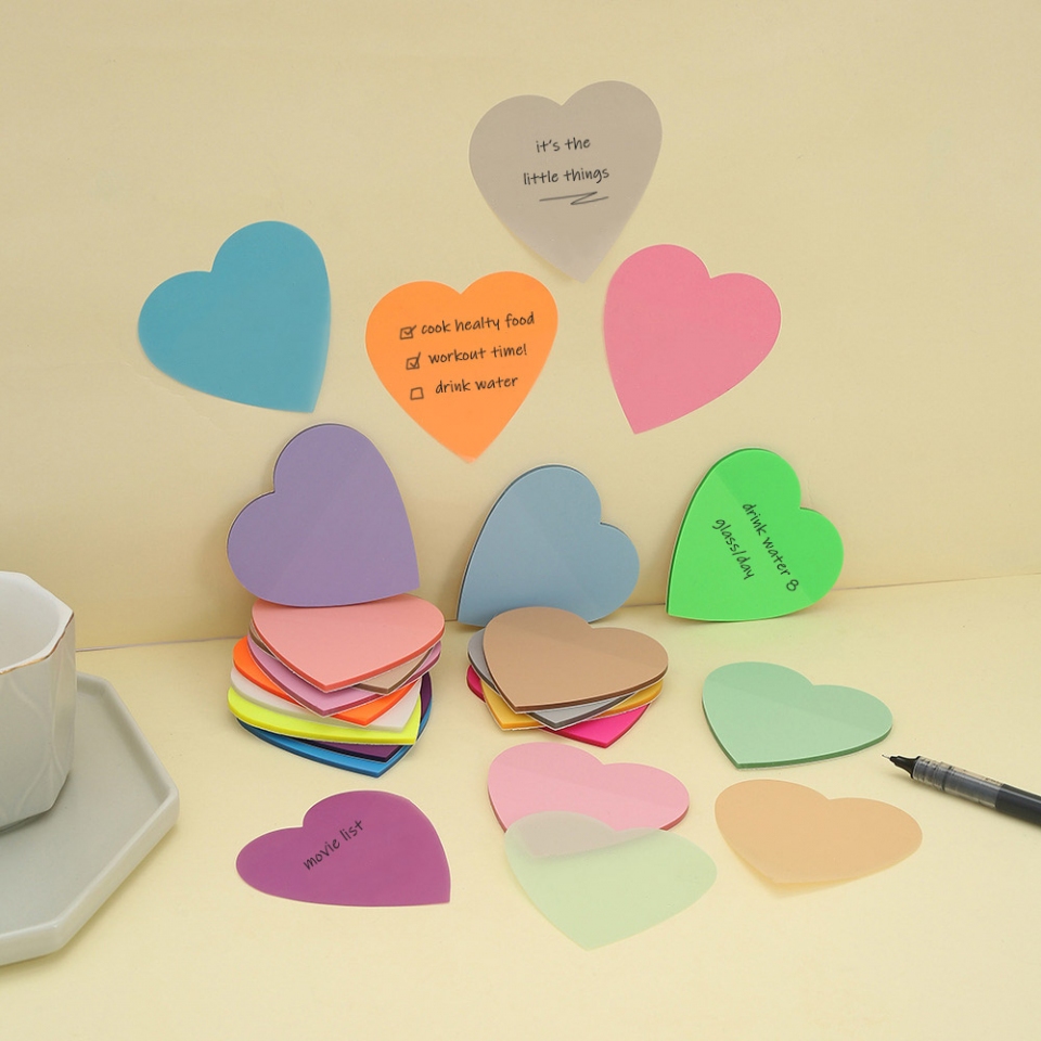Jual Heart Shaped Pet Sticky Notes [Creativ] | Shopee Indonesia