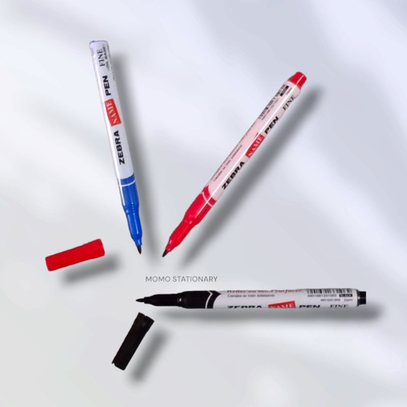 Jual spidol pen Name Pen Zebra hitam merah biru (1 pc) | Shopee Indonesia