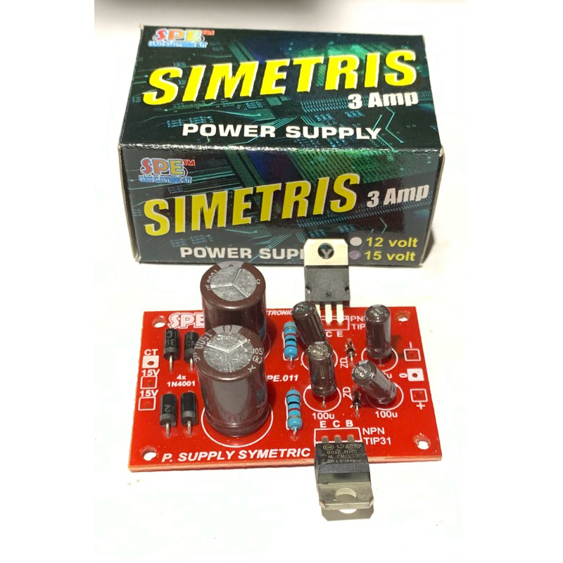 Jual KIT SINETRIC SIMETRIS SIMETRIK 3a 3 AMP 12v 15v SIMETRIS