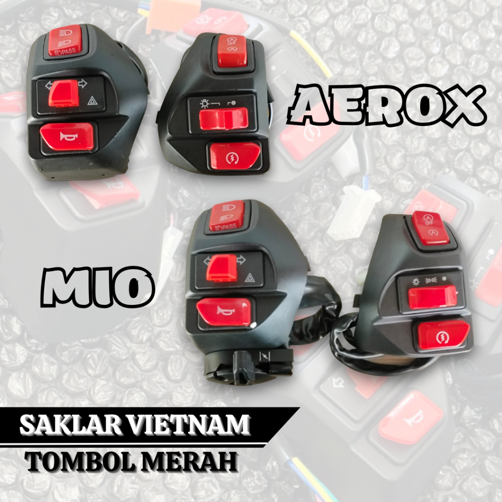 Jual Saklar Vietnam Set Mio Aerox Tombol Merah Saklar Swith Motor Mio ...