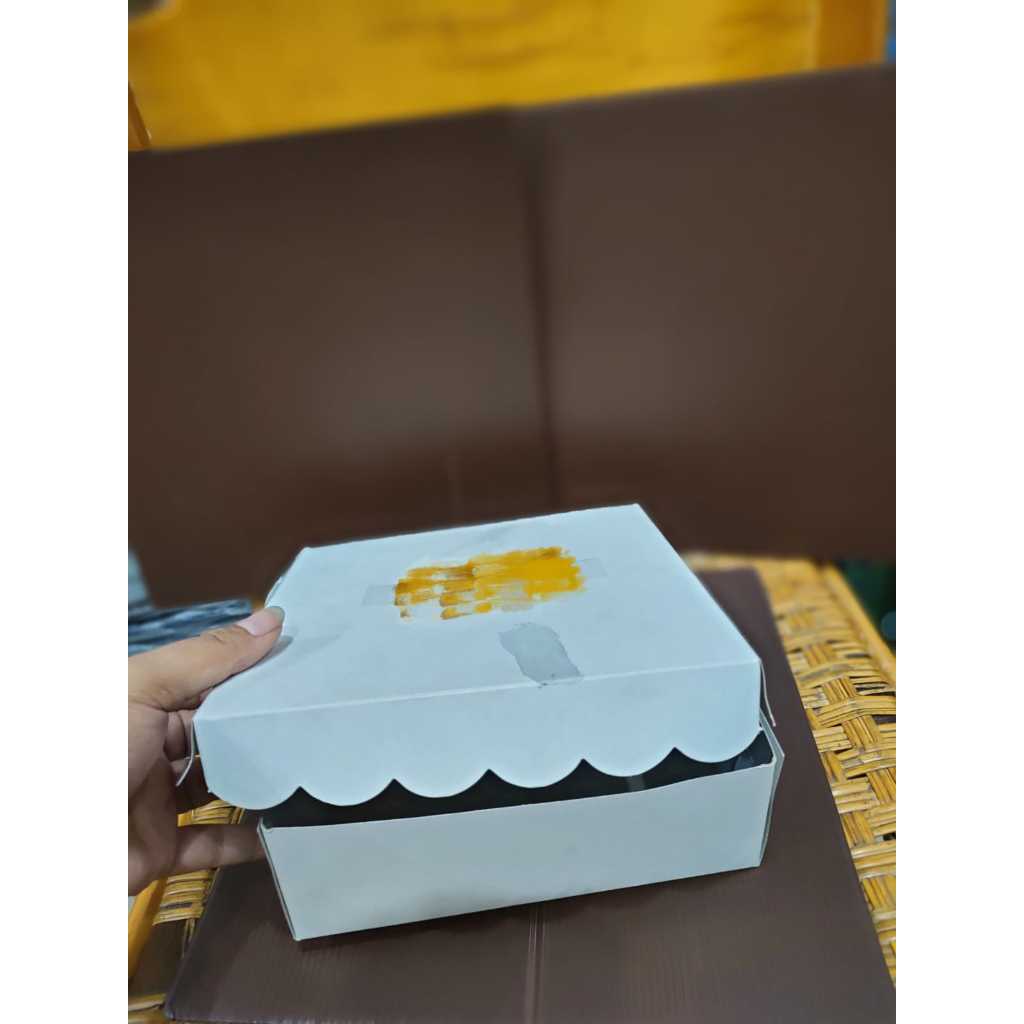 Jual kotak nasi duplek putih 20x20 UNTUK BOX MAKANAN ACARA | Shopee ...