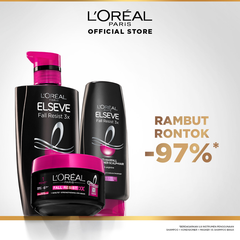 Jual L'Oreal Paris Elseve Fall Resist 3X Complete Set - Rangkaian ...