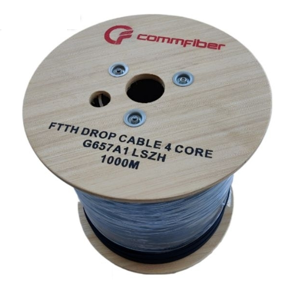 Jual Kabel FO Dropcore 4 Core Commfiber FTTH Dropwire Cable Fiber Optic ...