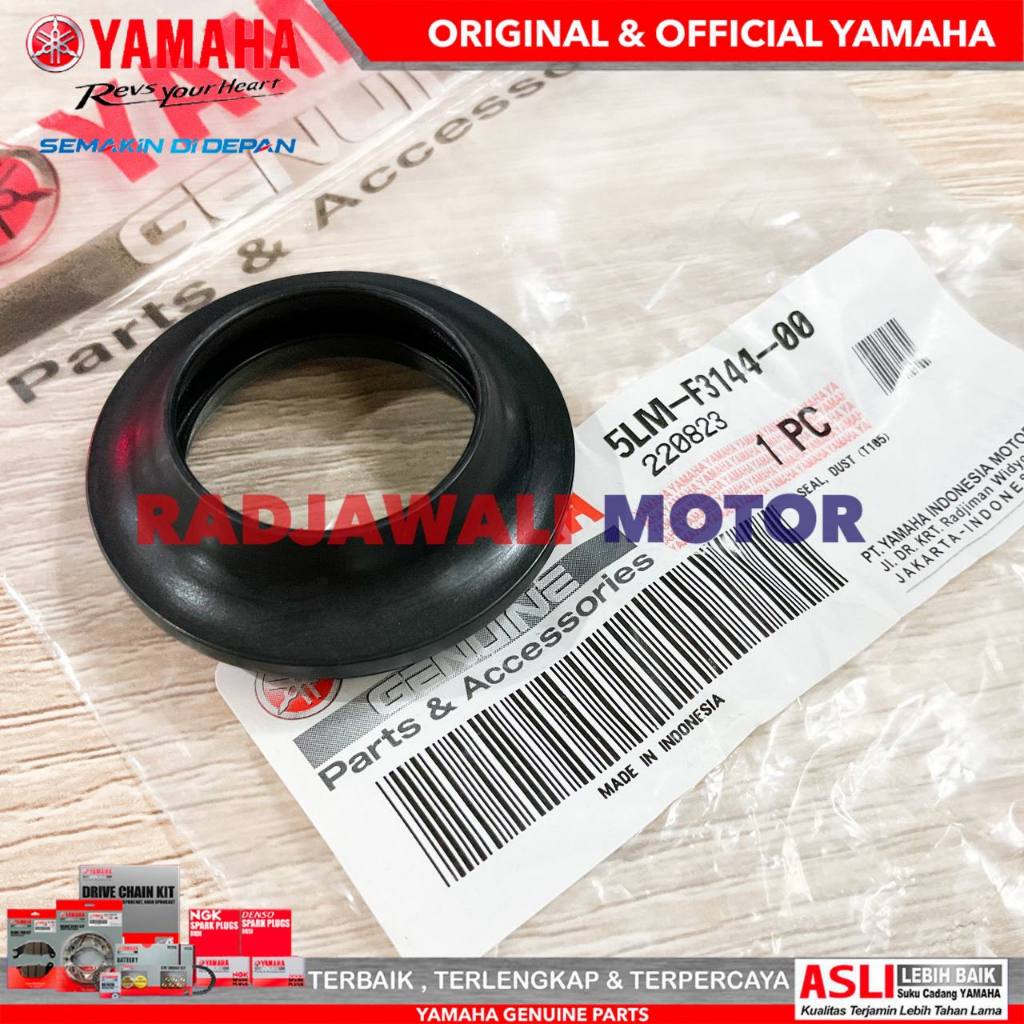 Jual SEAL DUST / TUTUP ABU SHOCK DEPAN MIO ASLI YAMAHA 5LMF314400