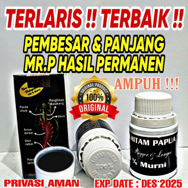 Jual Minyak Lintah Hitam Papua 100 Originalminyak Pembesar Vital Pria