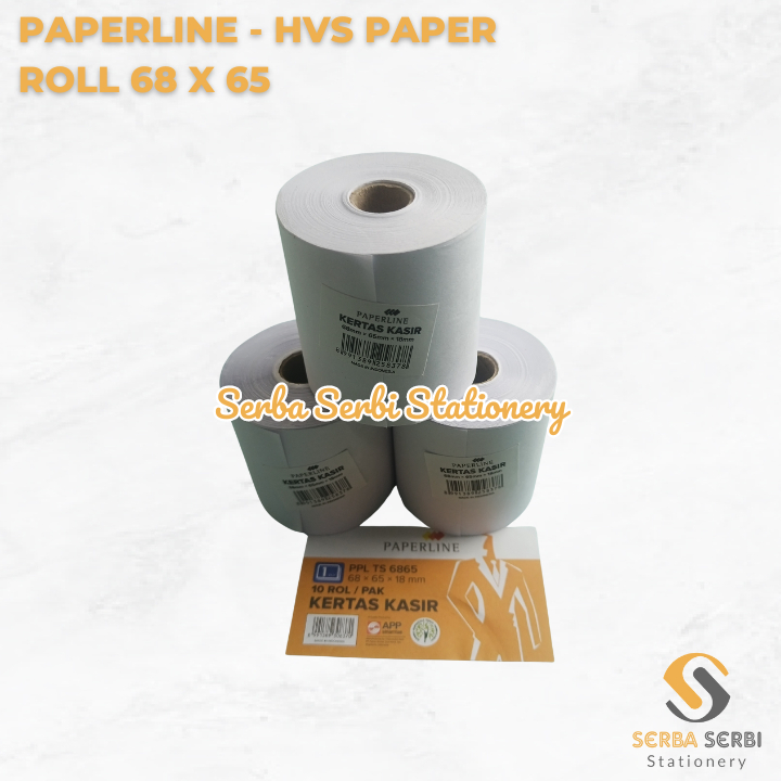 Jual PAPERLINE - (BH) HVS PAPER ROLL/ TELSTRUK / KERTAS STRUK KASIR 68 ...