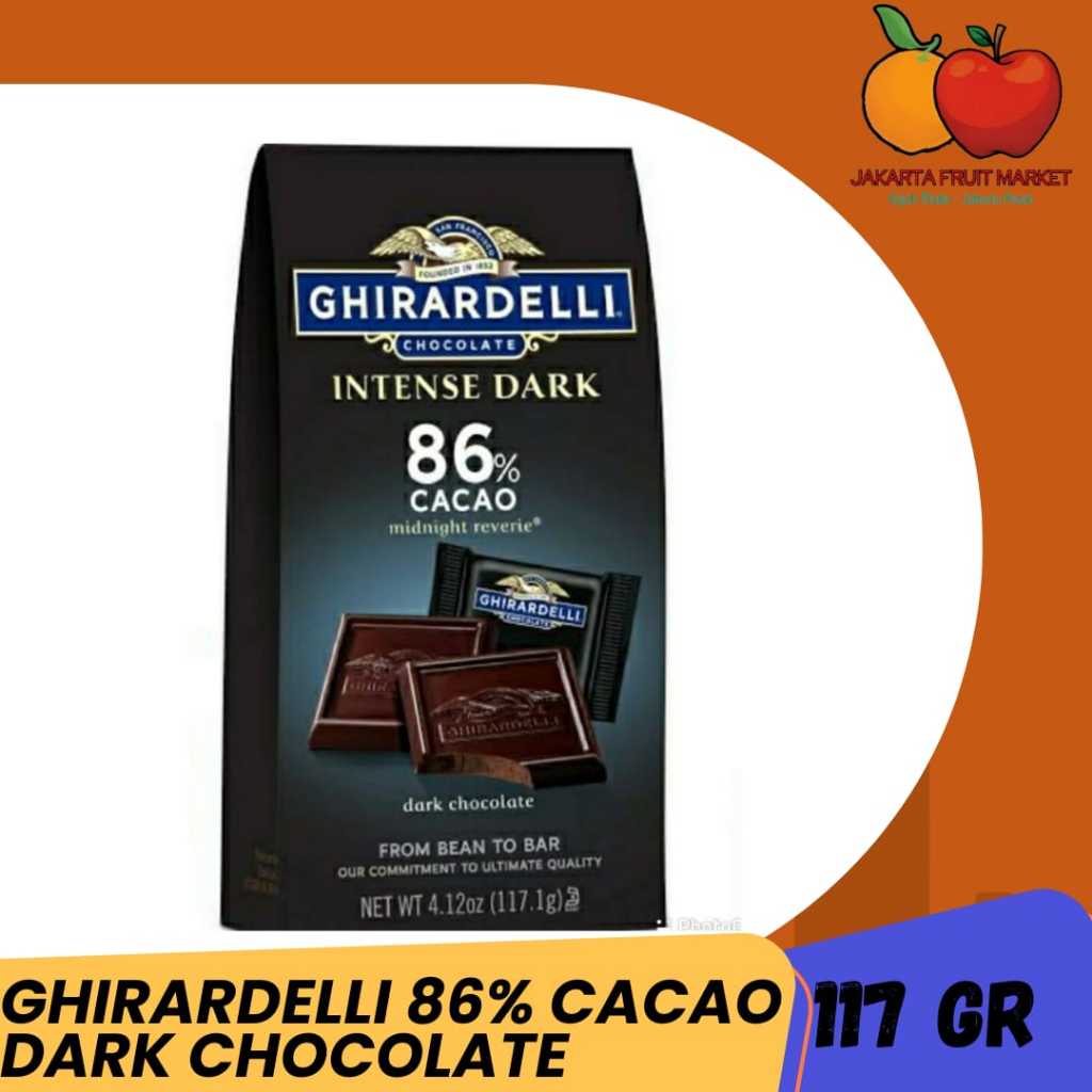 Jual GHIRARDELLI 86% CACAO DARK CHOCOLATE 117g | Shopee Indonesia