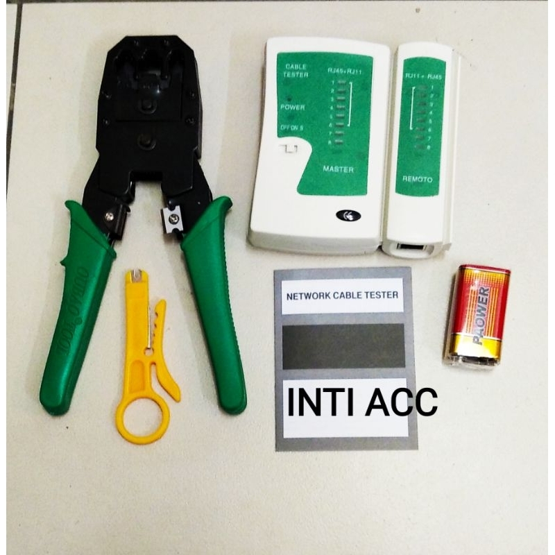 Jual Paket Tang Crimping Tool Rj45 Rj11 dan LAN Tester Rj45 Rj11 ...