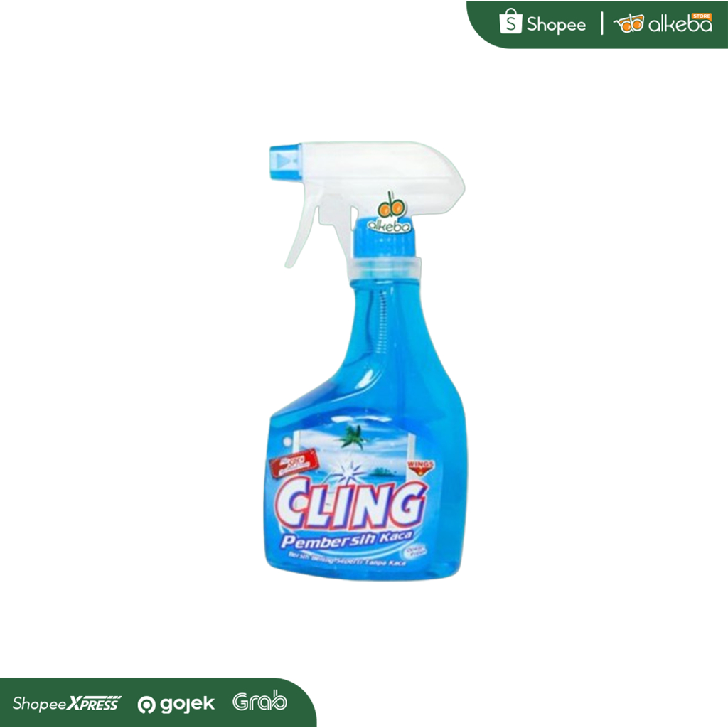 Jual CLING Glass Cleaner 440 ml Botol Spray Semprot / Cairan Pembersih ...
