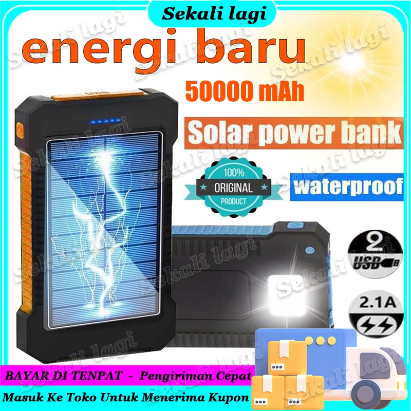 Jual Powerbank Solar 50000mAh Powerbank Robot Powerbank Tenaga Matahari ...