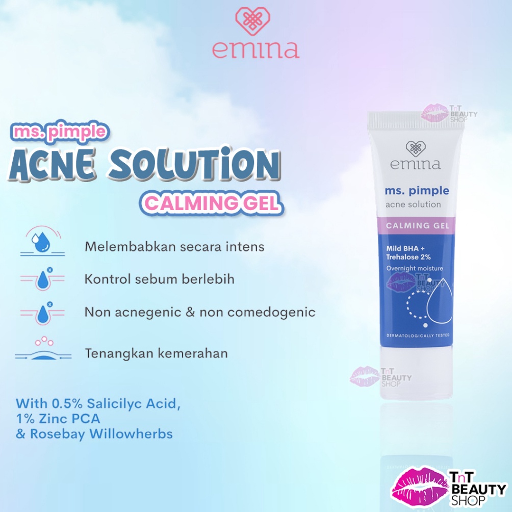 Jual ern NEW Emina Ms Pimple Acne Solution Calming Gel 2 ml MPP ...